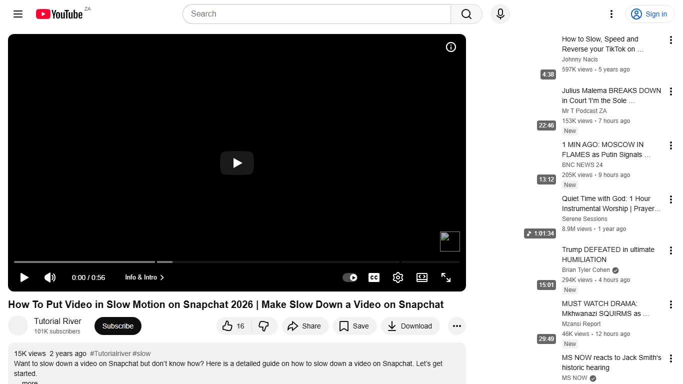 How To Put Video in Slow Motion on Snapchat 2026 Make Slow Down a Video on Snapchat - YouTube