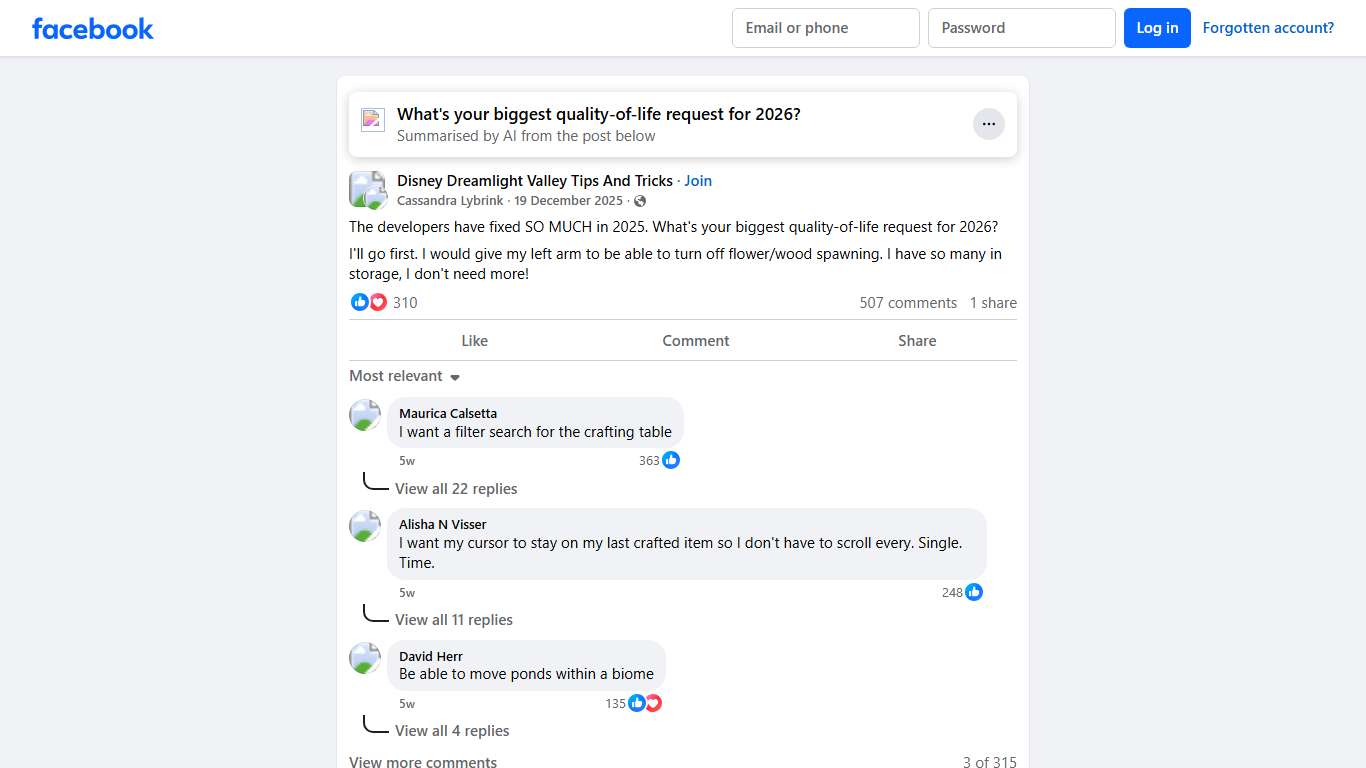 Disney Dreamlight Valley Tips And Tricks The developers have fixed SO MUCH in 2025 Facebook